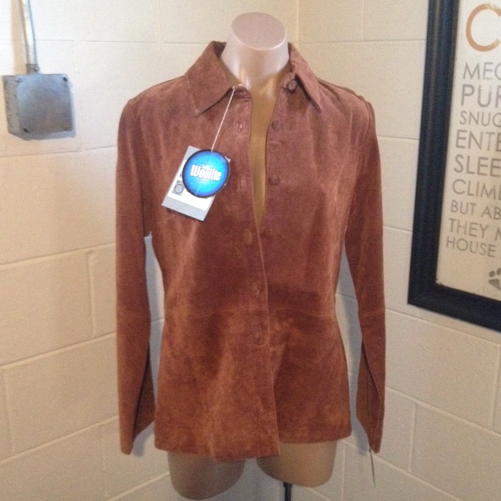 NWT- Massini Women's Soft Washable Suede Jacket. Retail $90